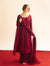 Maroon Embroidered Set